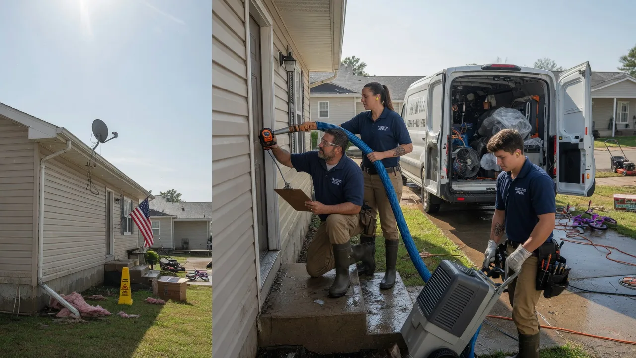 Ceiling Water Damage Restoration in Walnut Hill, IL near me